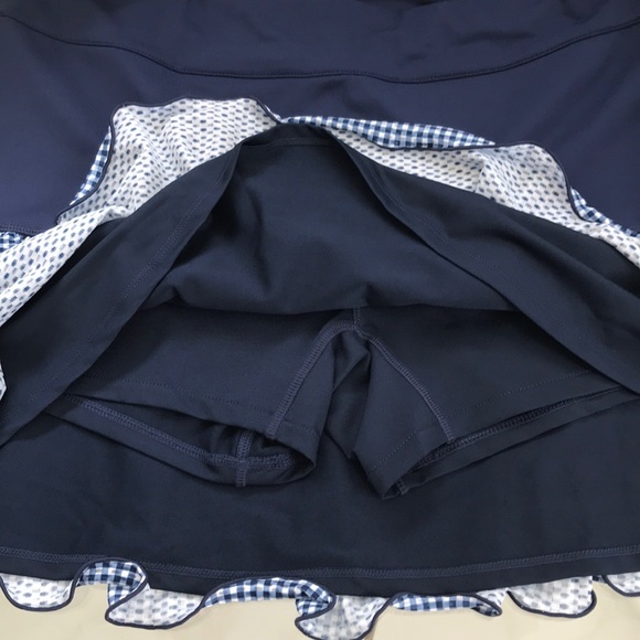 Vineyard Vines Skirt 15” Printed Gingham Sport - Picture 4 of 8